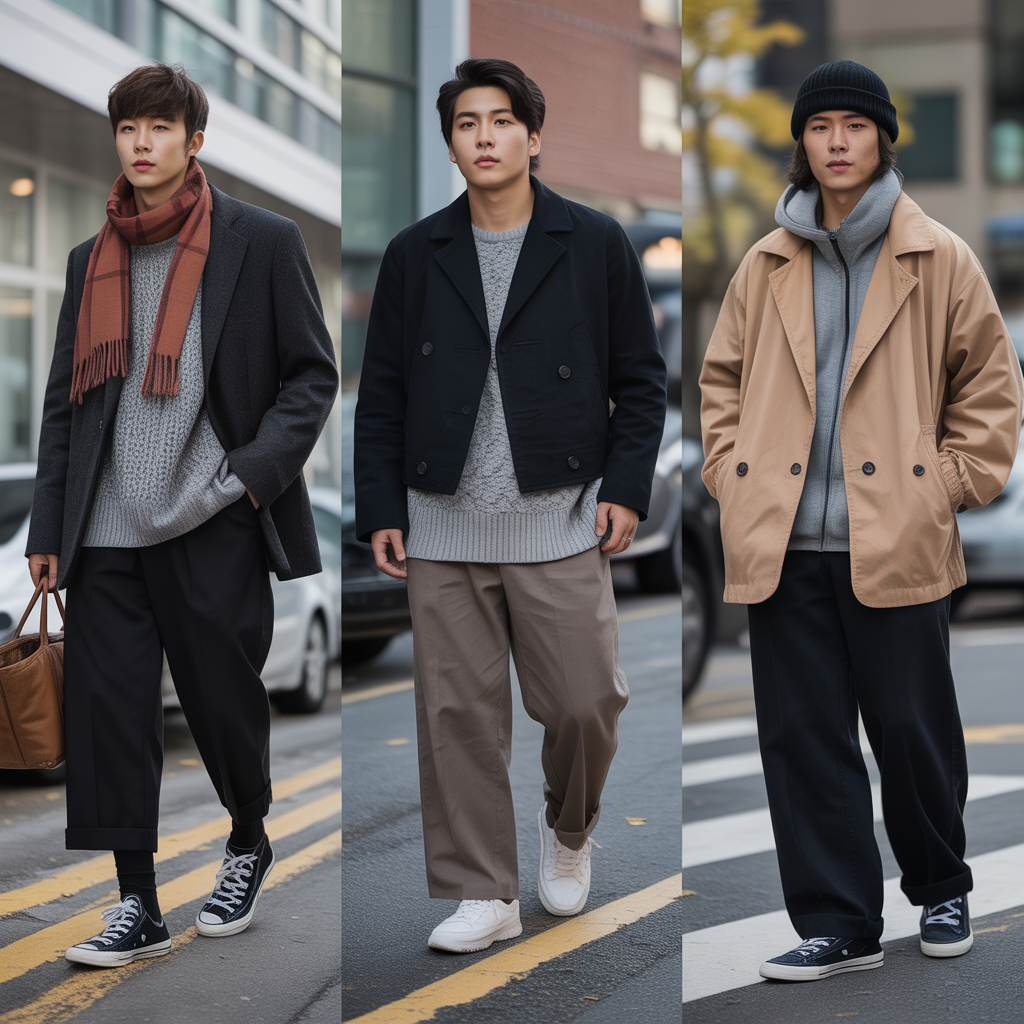 17 ways to layer your fall outfit like korean men