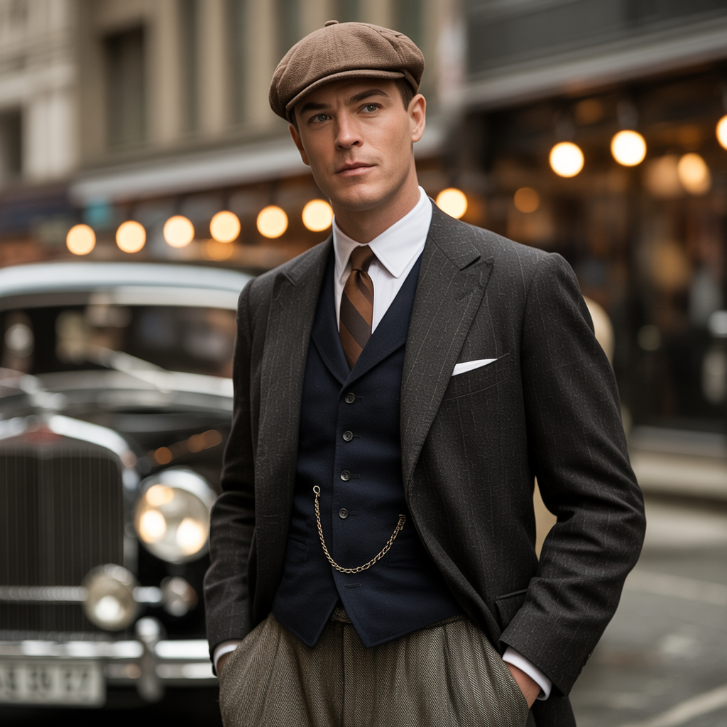 1920s mens cap