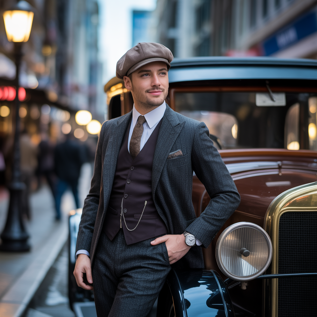 1920s mens cap