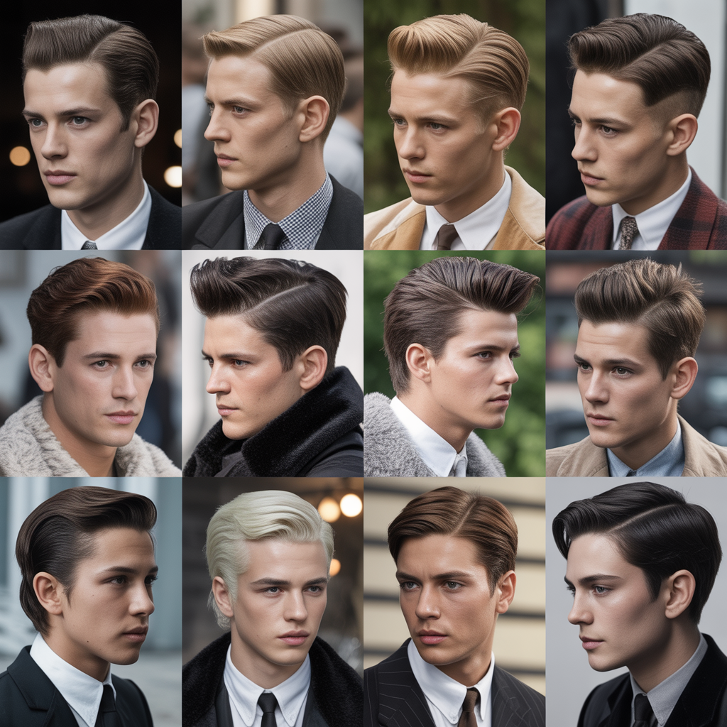 1930s-2000s mens hairstyles