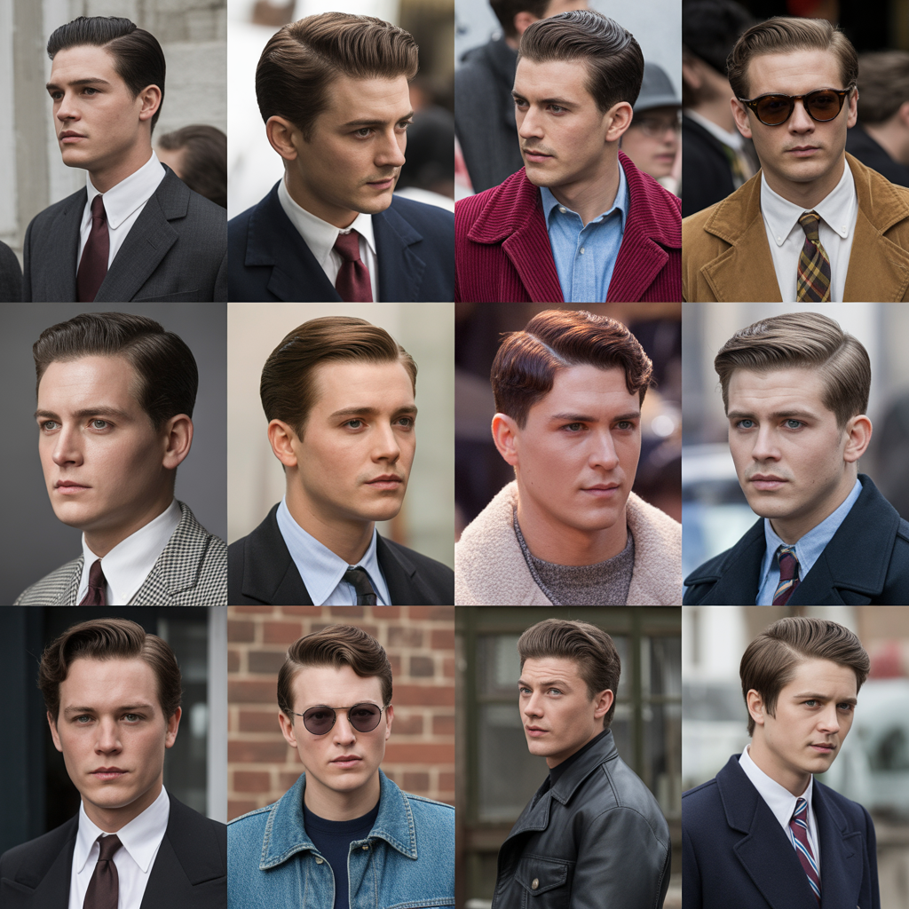 1930s-2000s mens hairstyles