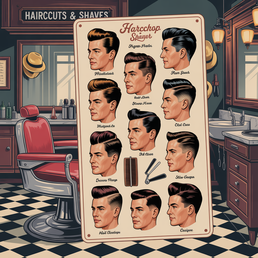 1950s barbershop chart