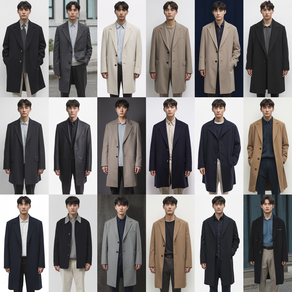 20 stylish korean mens outfit ideas with overcoat