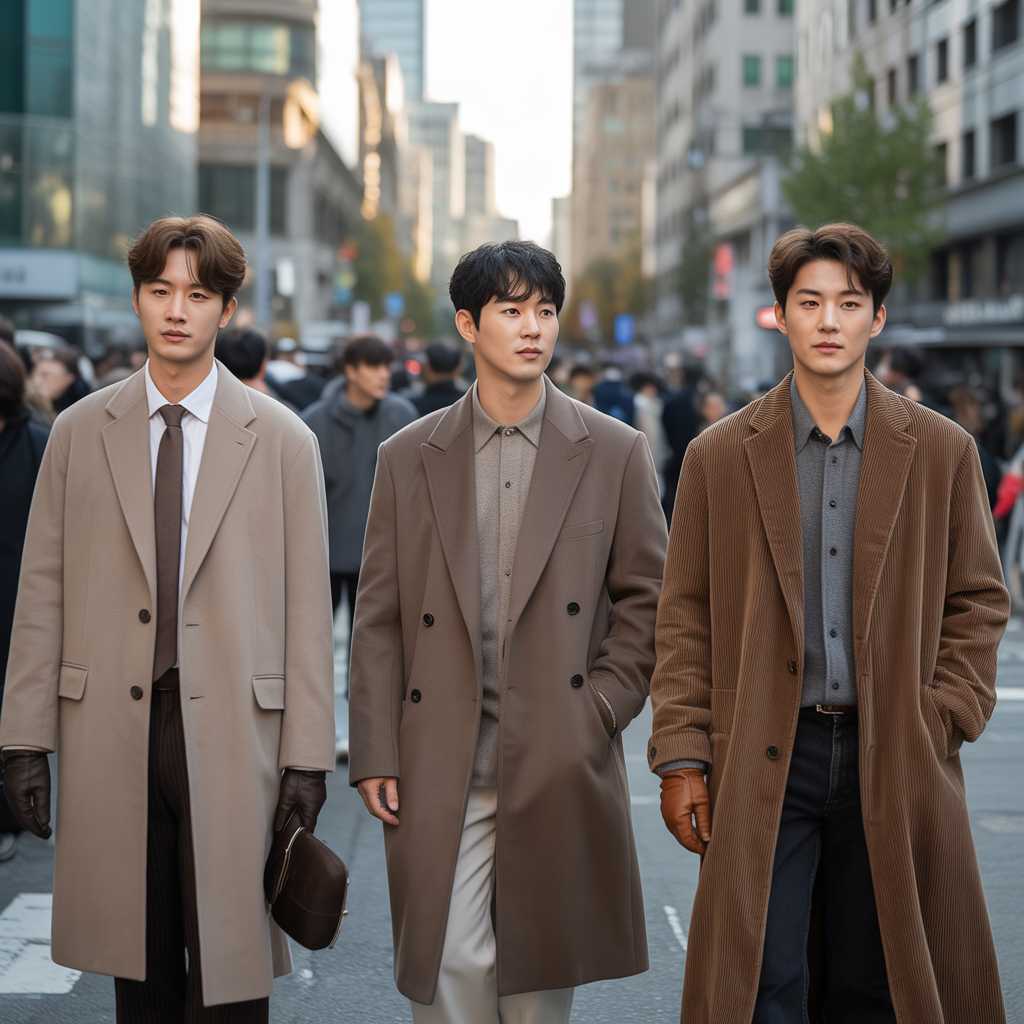 20 stylish korean mens outfit ideas with overcoat