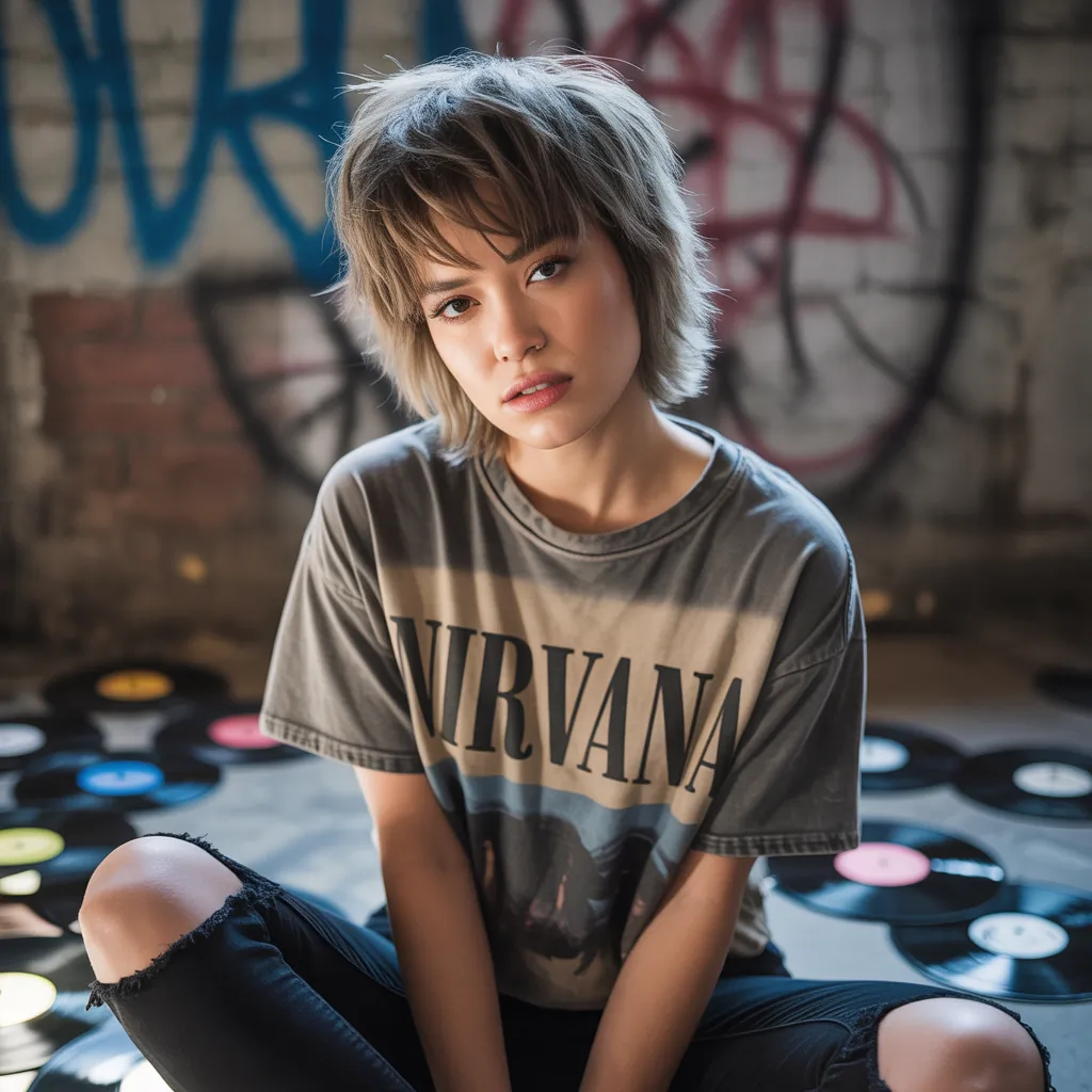 90s grunge hair short