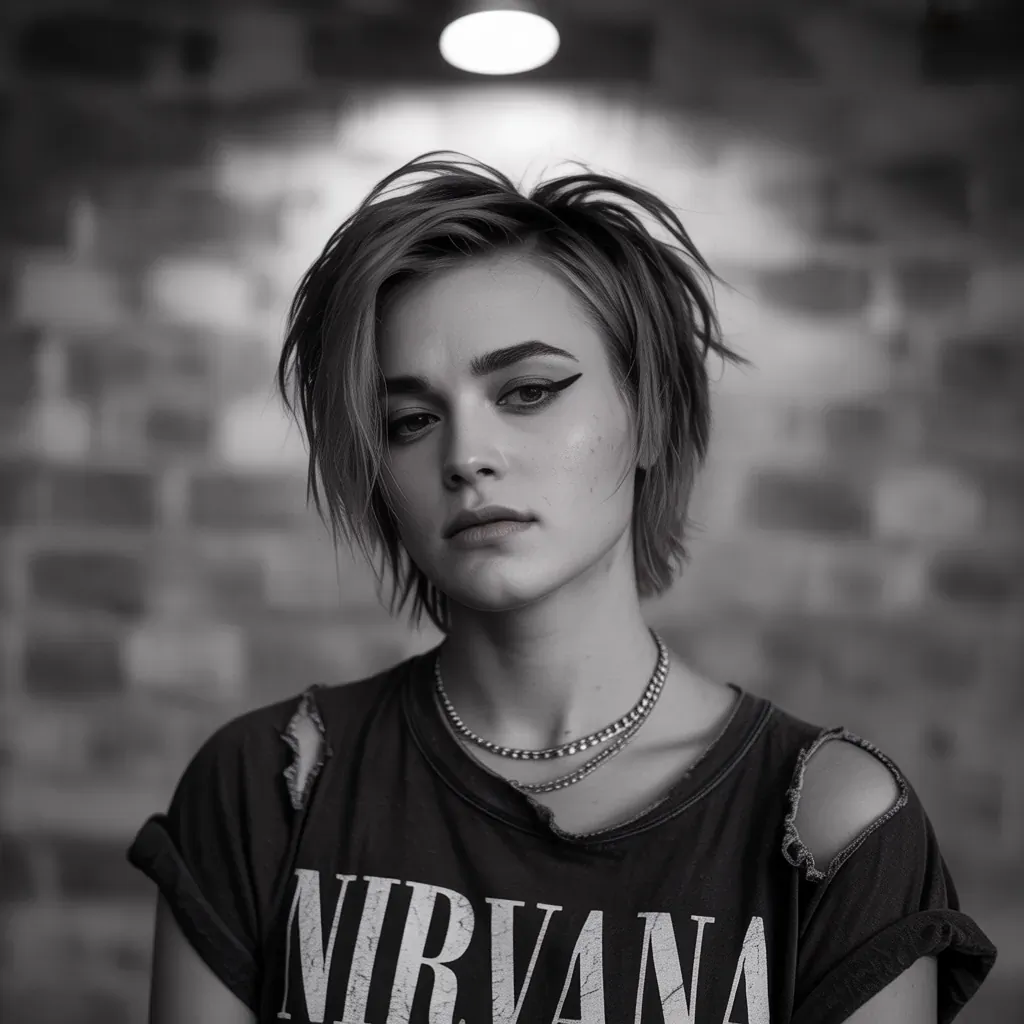 90s grunge hair short