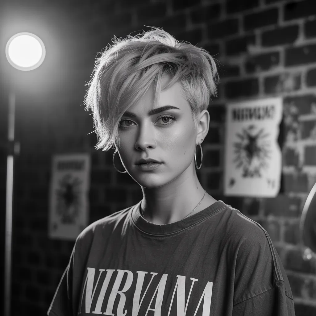 90s grunge hair short