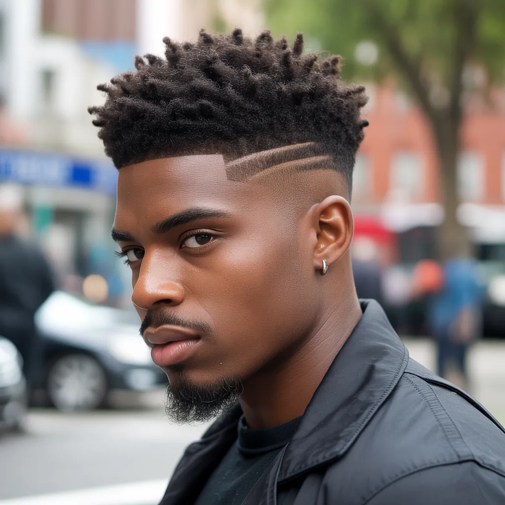 afro hair fade