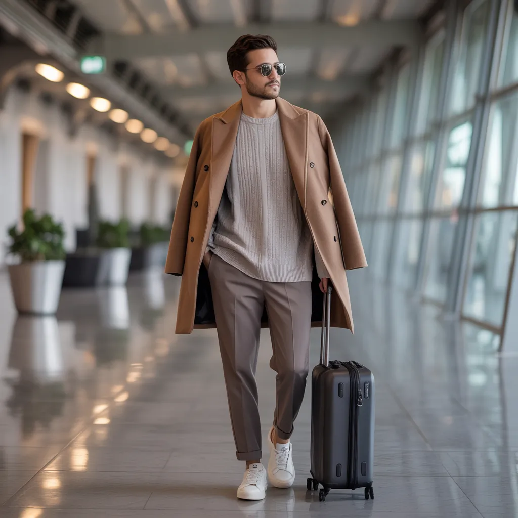 airport outfits for men to travel in comfort and style