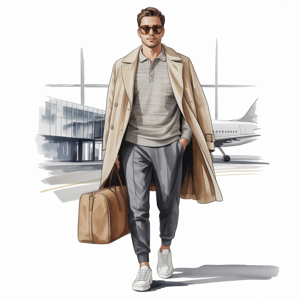 airport outfits for men to travel in comfort and style
