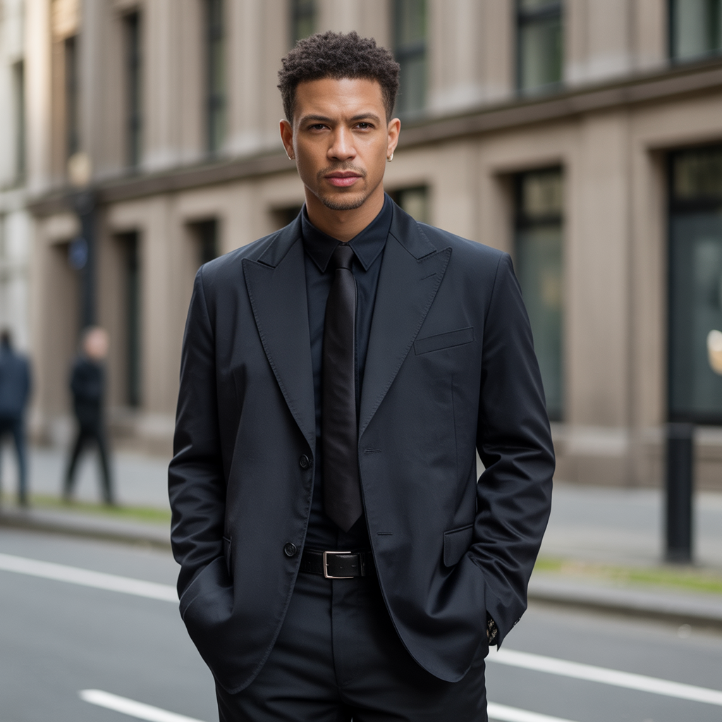 all black outfit men