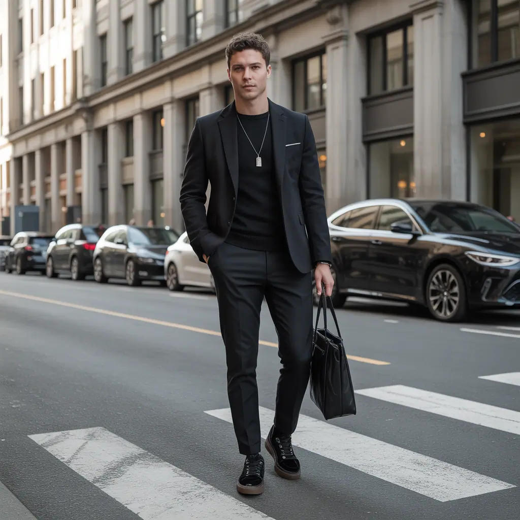 all black outfit men