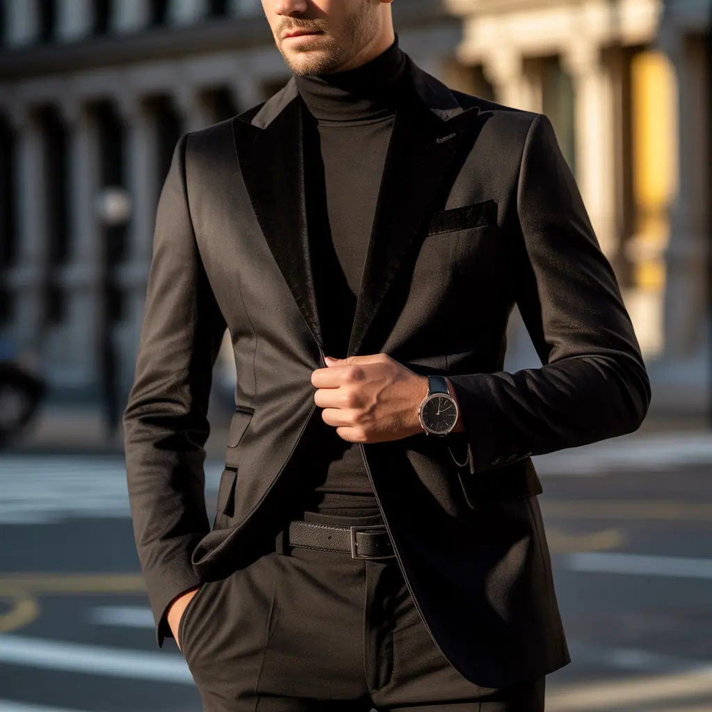 all black outfit men