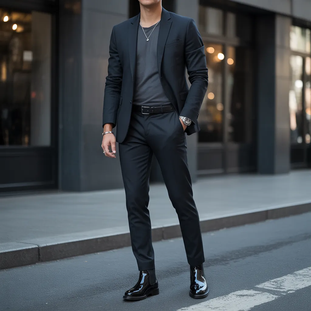 all black outfit men