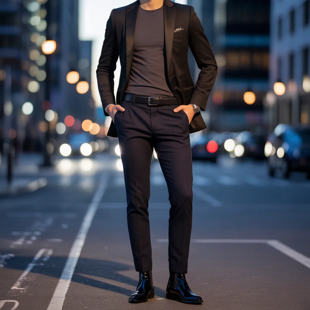 all black outfit men