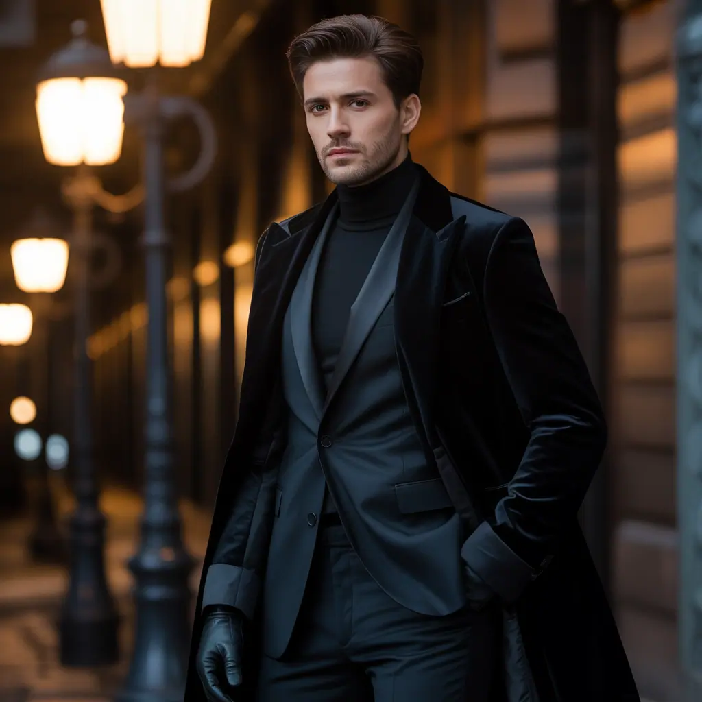 all black outfit men