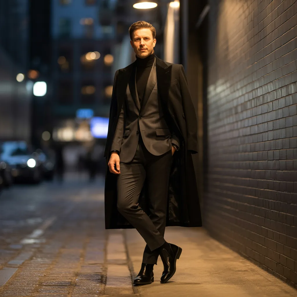 all black outfit men