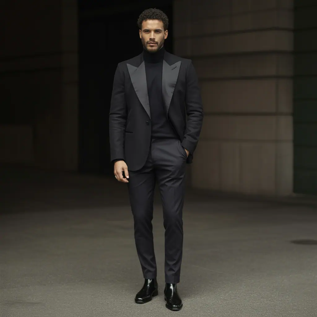 all black outfit men