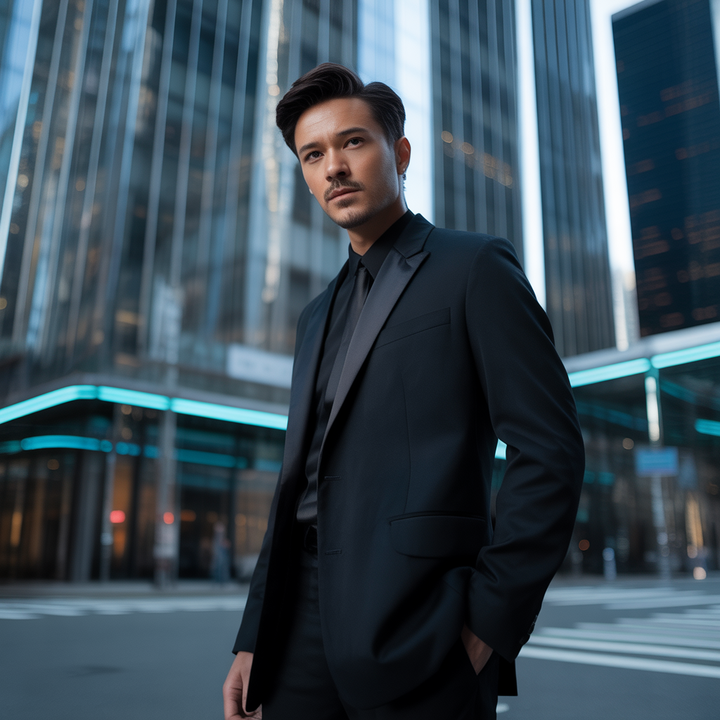 all black outfit men