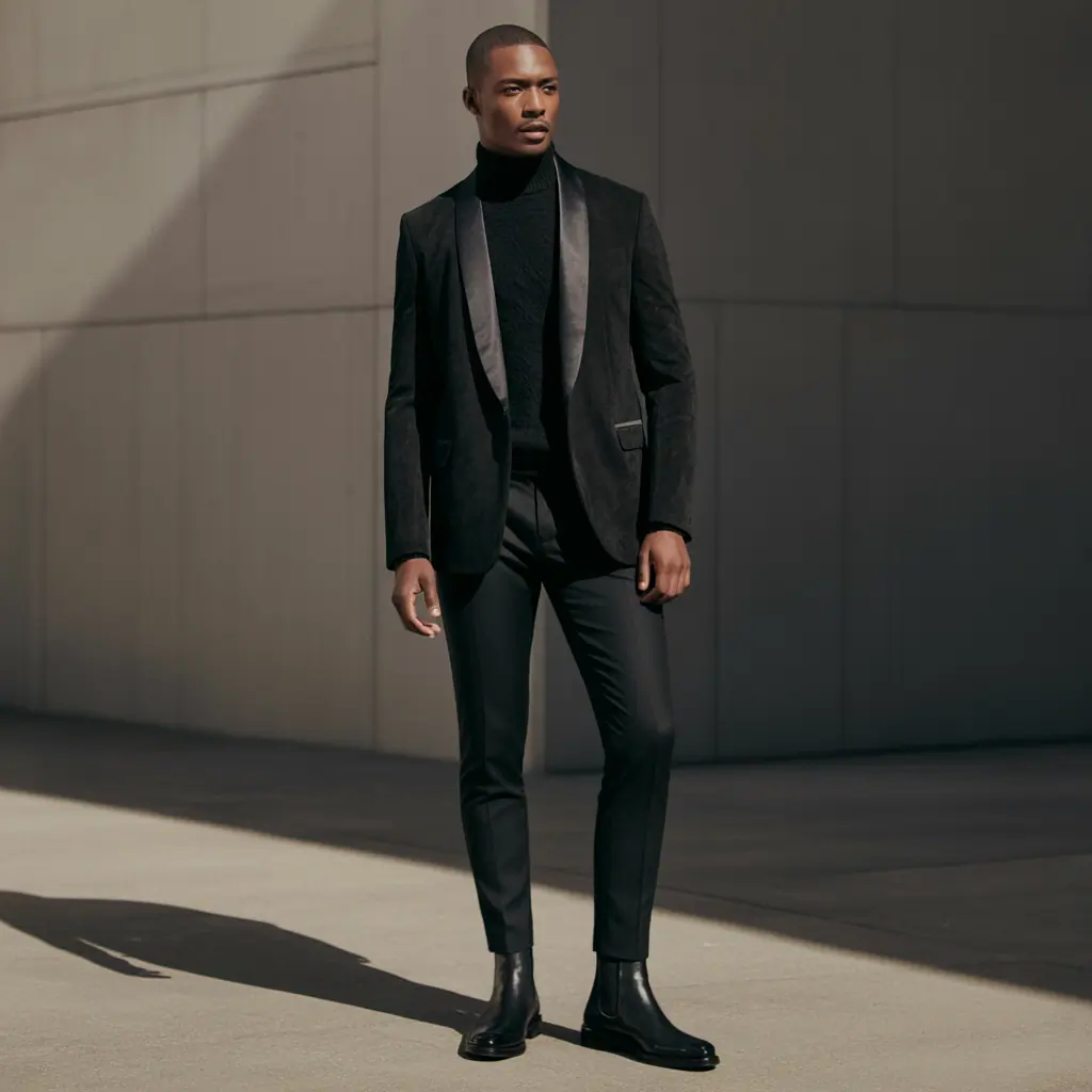 all black outfit men