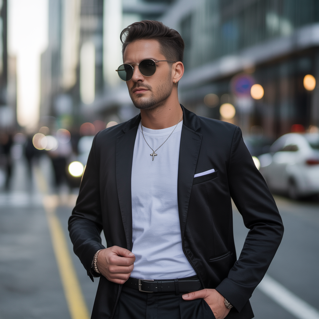 all black outfit men