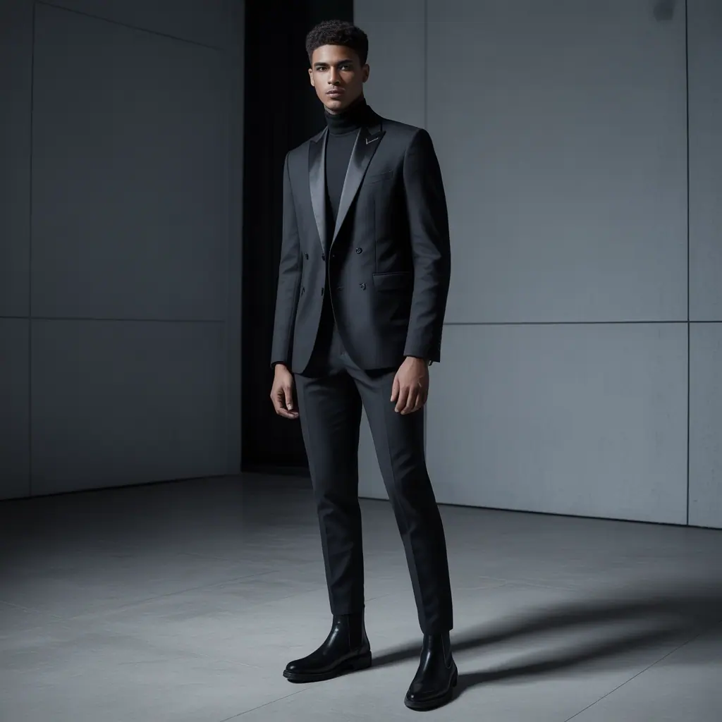 all black outfit men