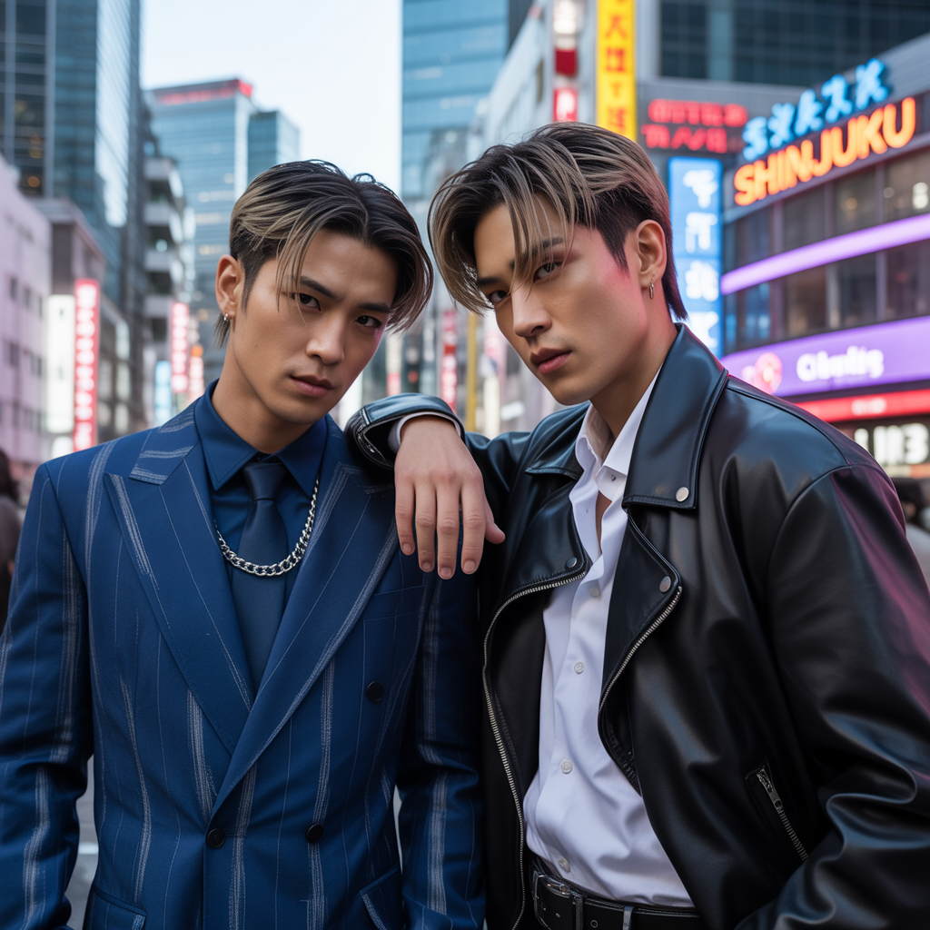 asian mullet men
