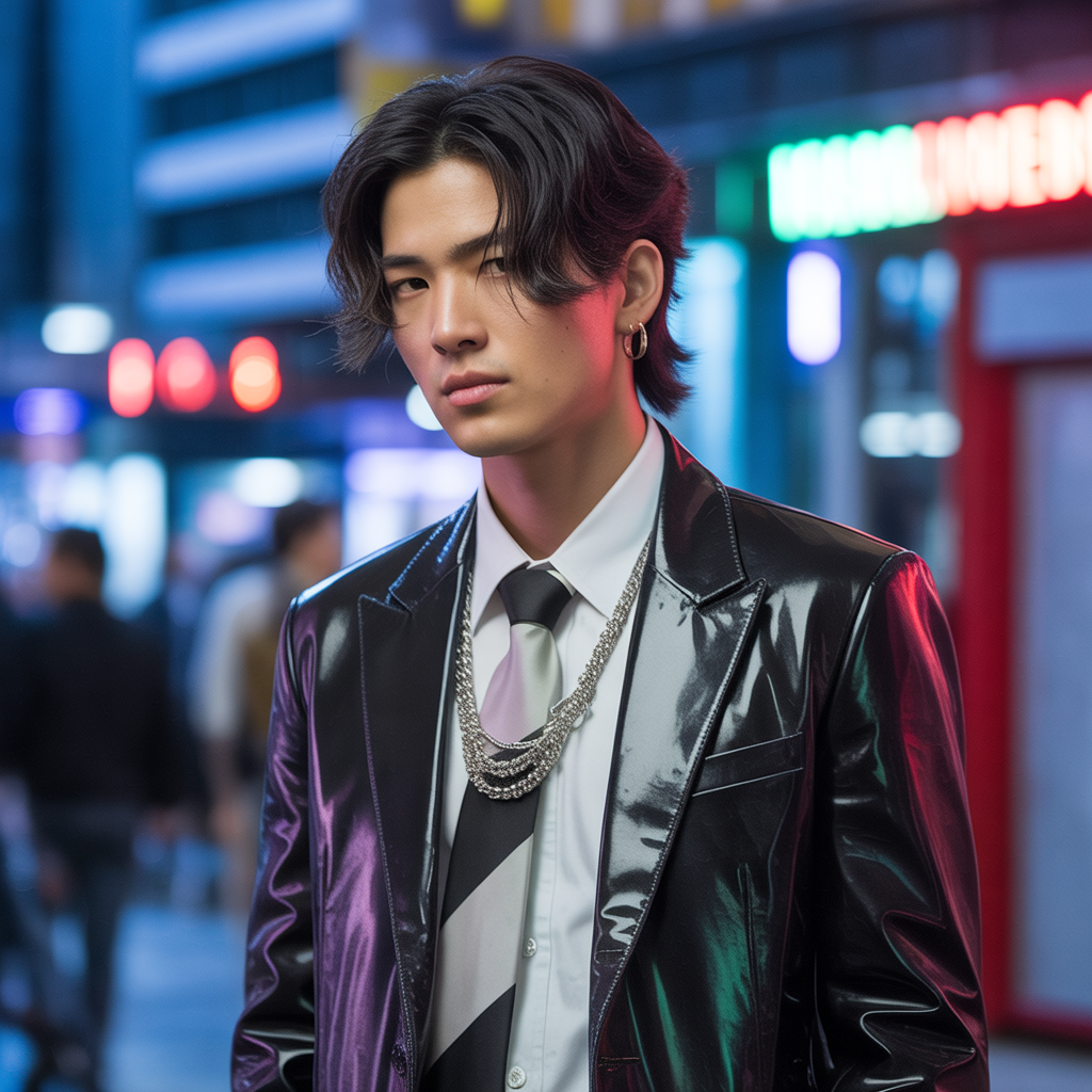 asian mullet men