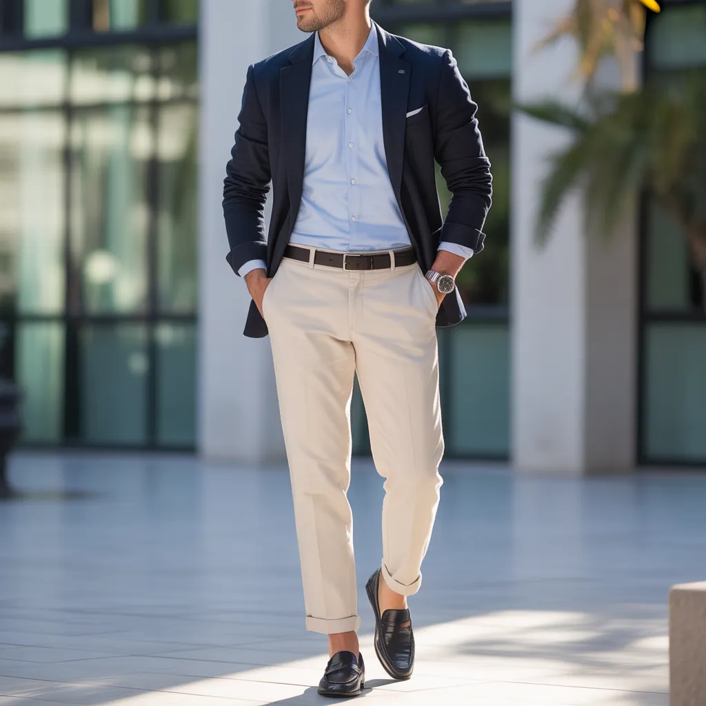 baby blue shirt outfit