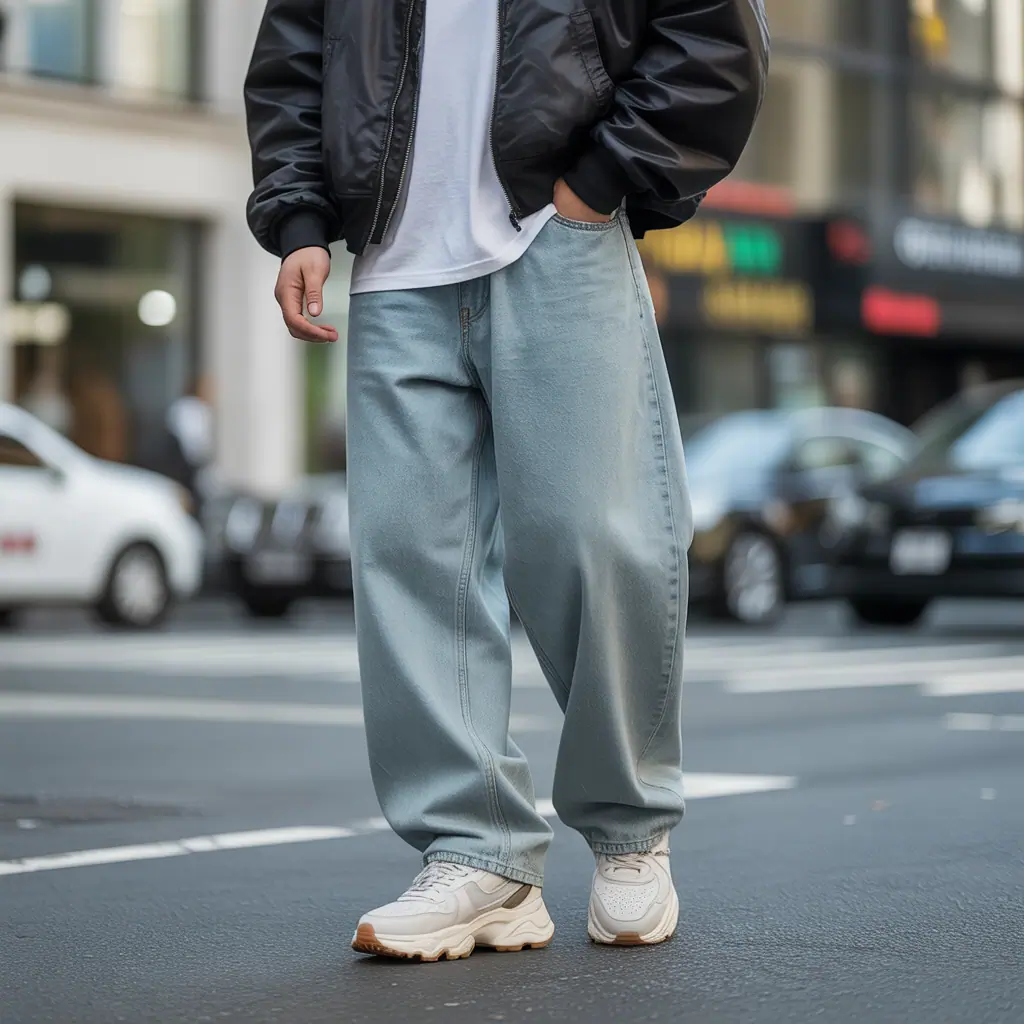 baggy jeans outfit men