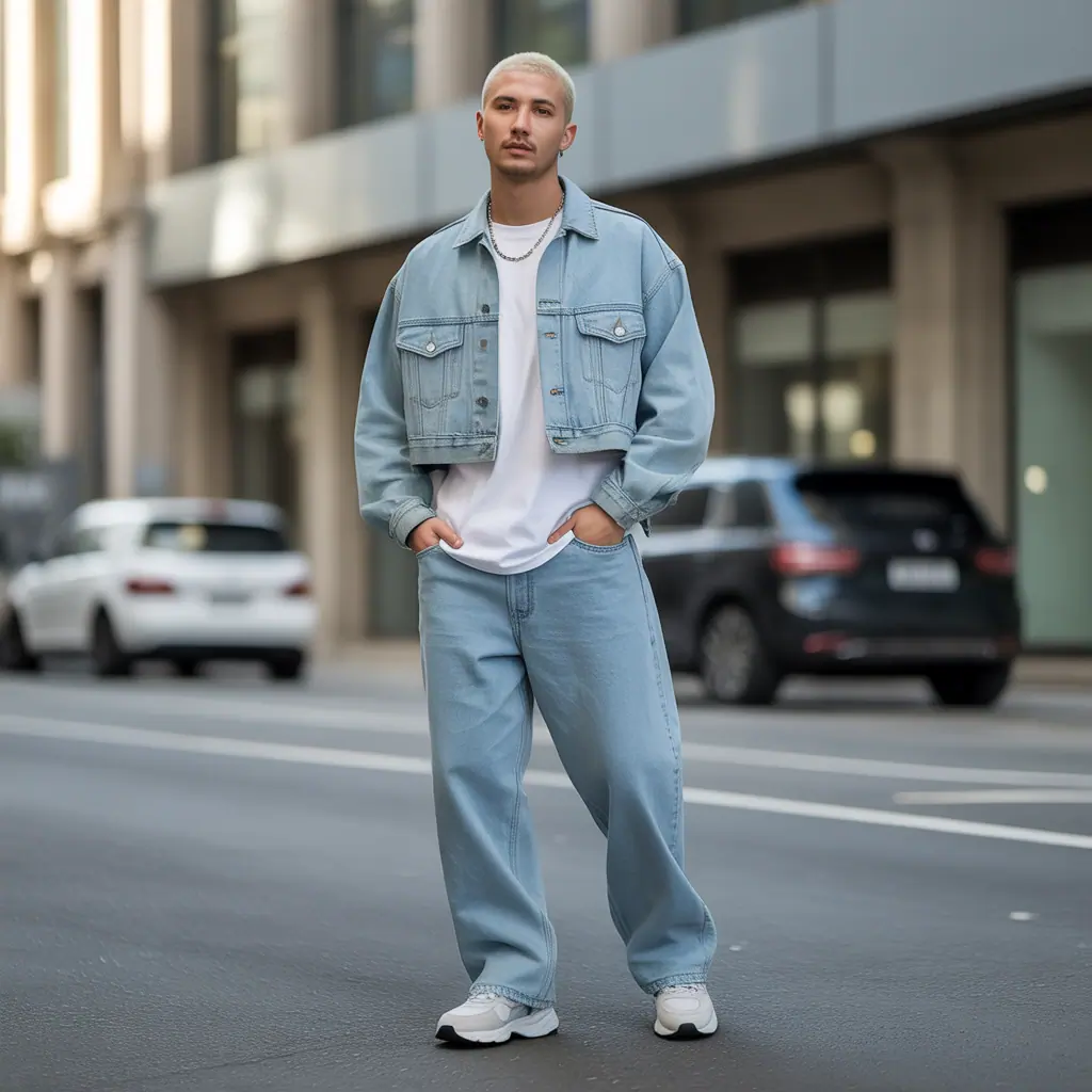 baggy jeans outfit men