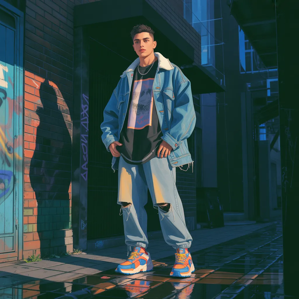 baggy jeans outfit men