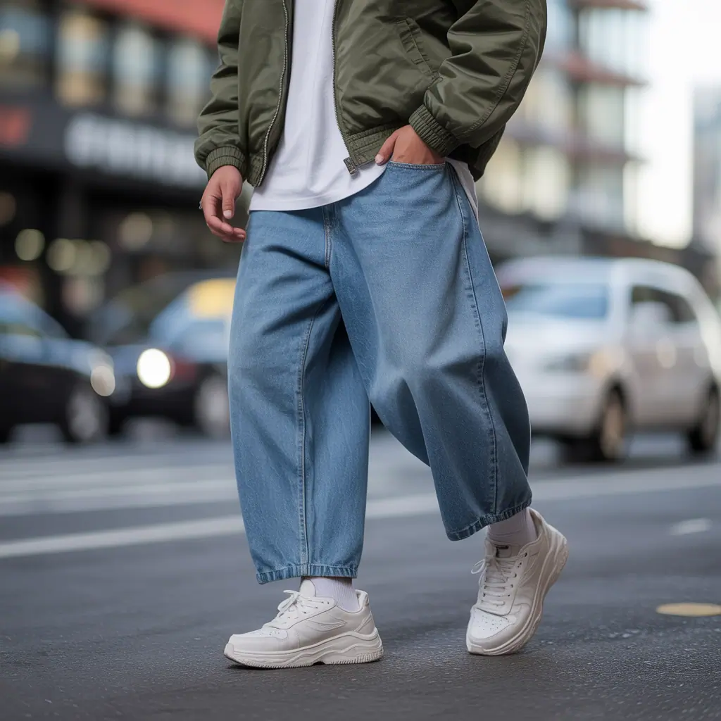 baggy jeans outfit men