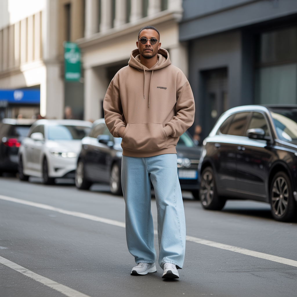 baggy jeans outfit men
