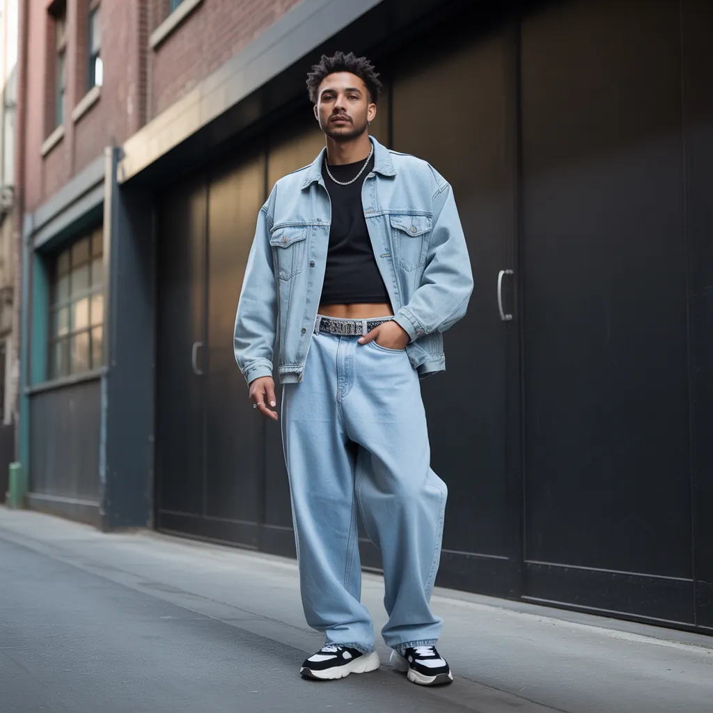 baggy jeans outfit men