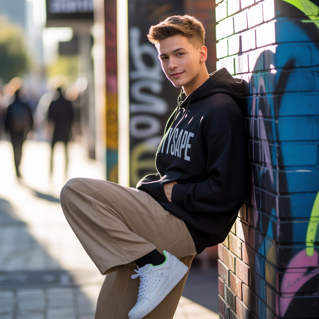 baggy jeans outfit men