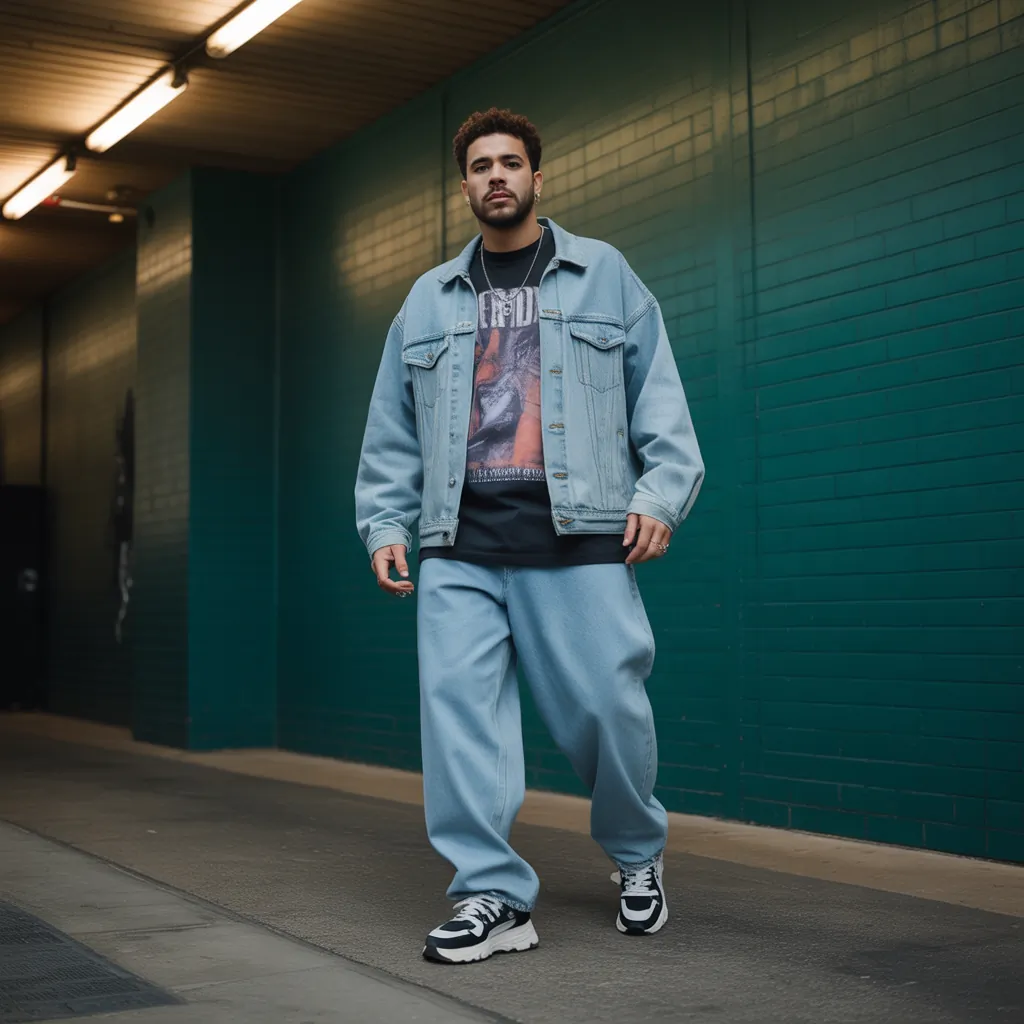 baggy jeans outfit men