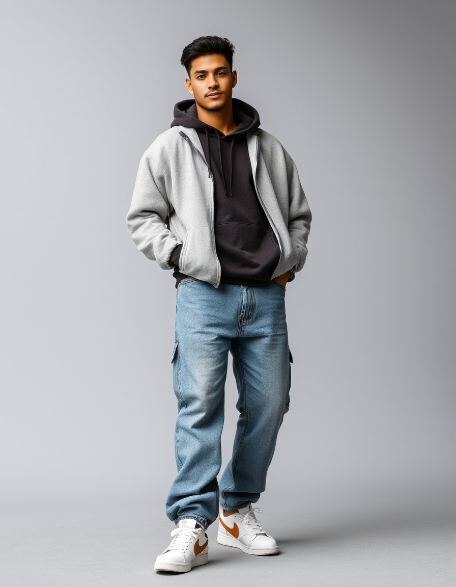 baggy jeans outfits for men