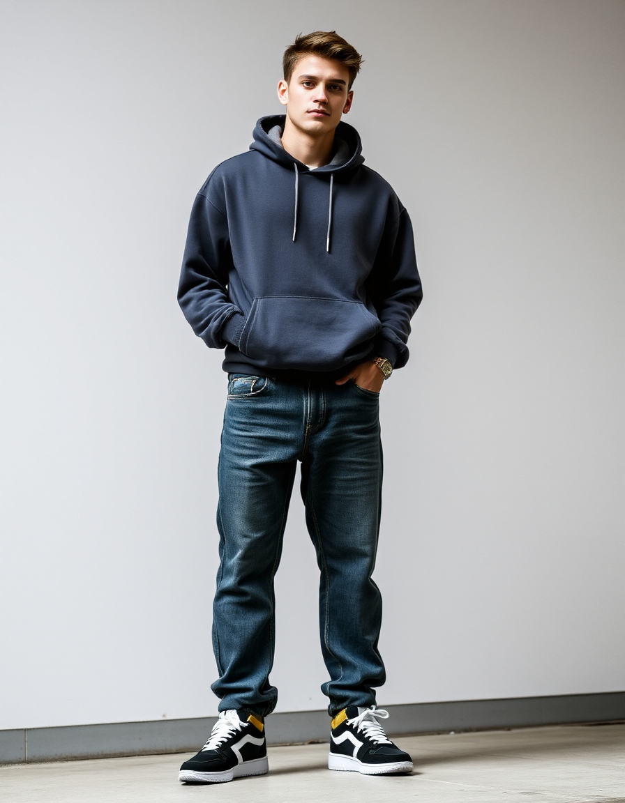 baggy jeans outfits for men