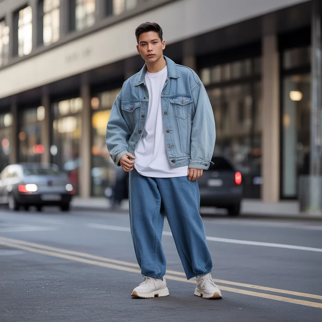 baggy jeans outfits for men