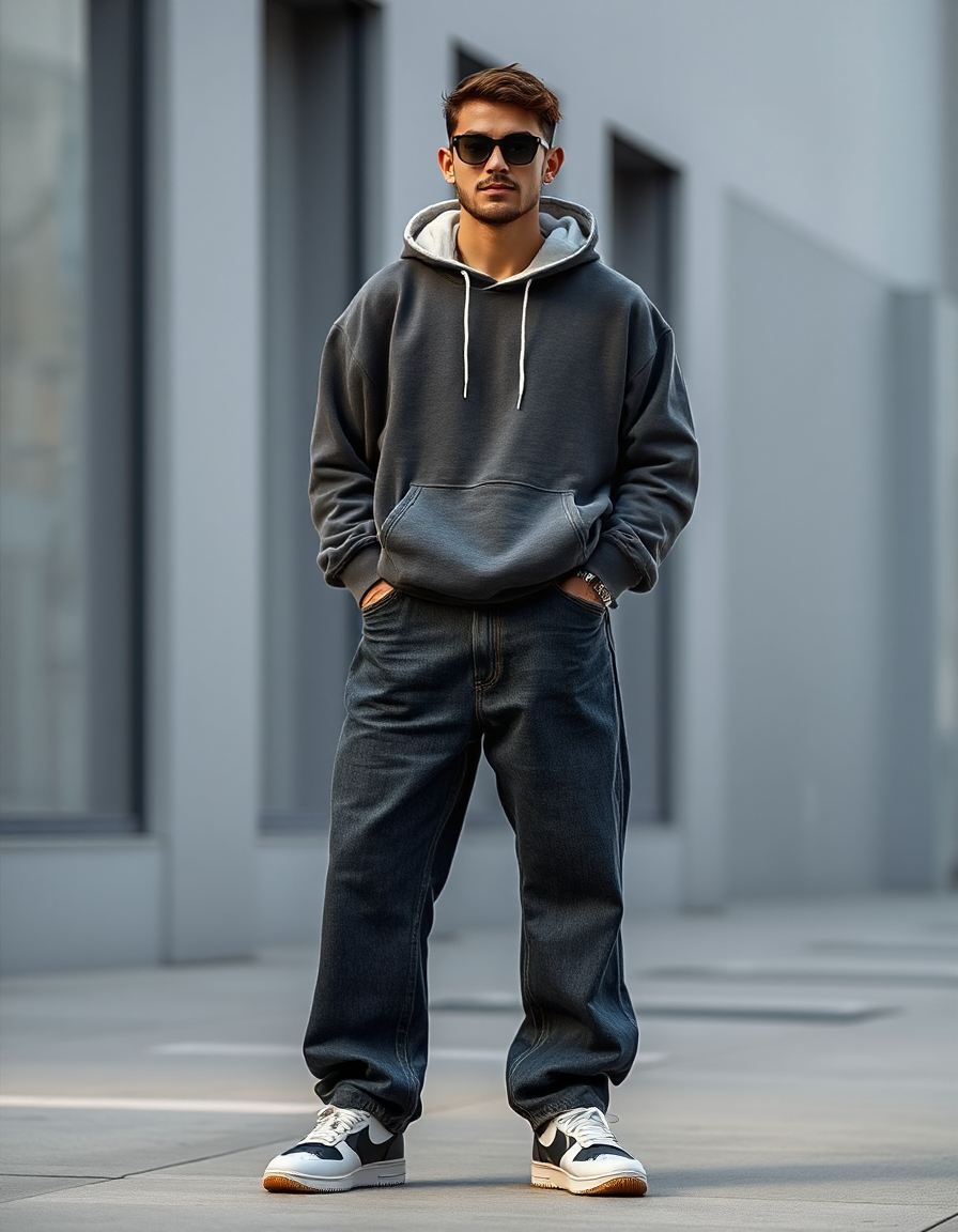 baggy jeans outfits for men