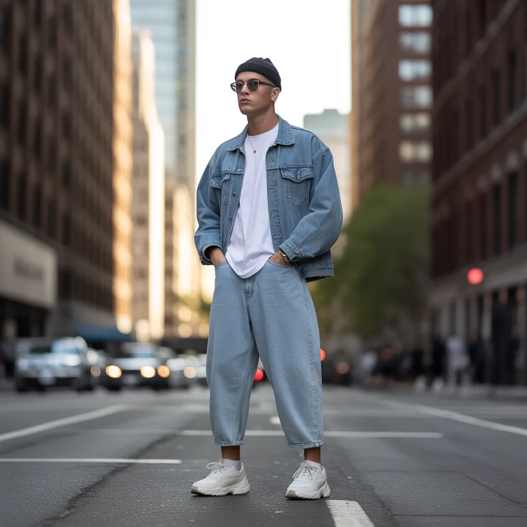 baggy jeans outfits for men