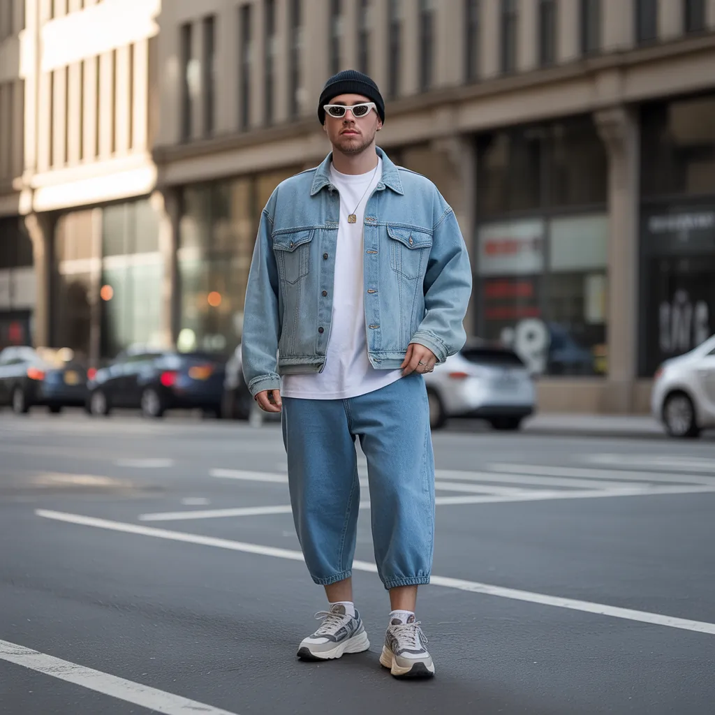 baggy jeans outfits for men