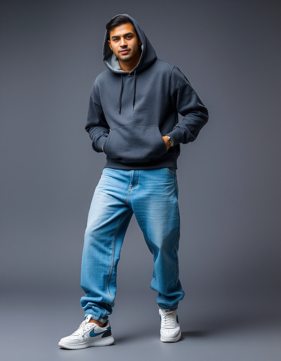 baggy jeans outfits for men