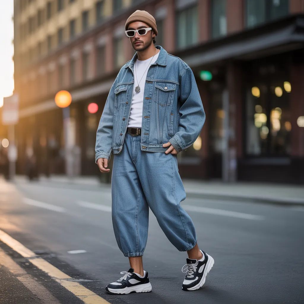 baggy jeans outfits for men