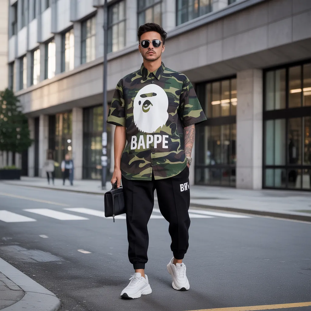 bape shirt outfit