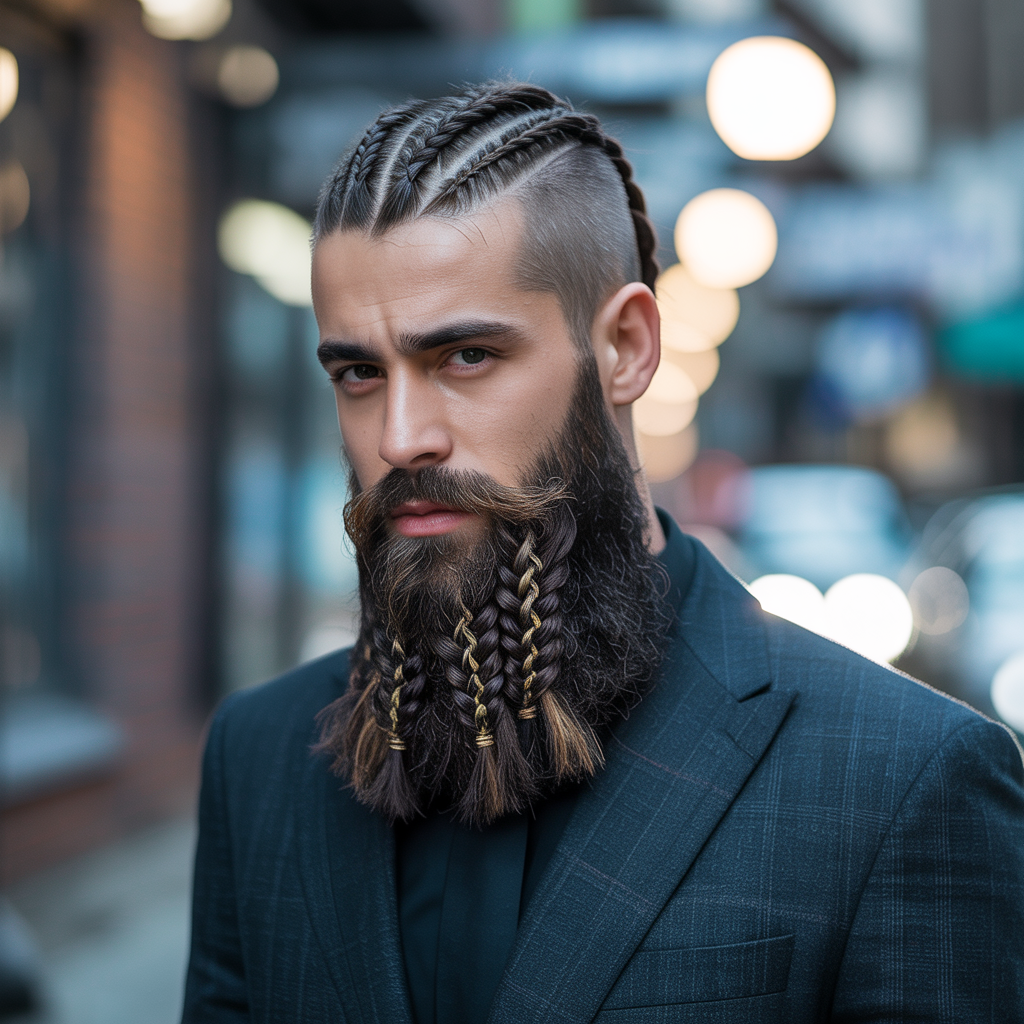 beard braid styles