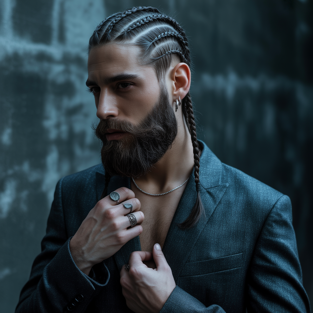 beard braid styles