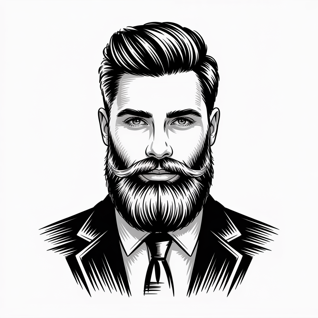 beard drawing