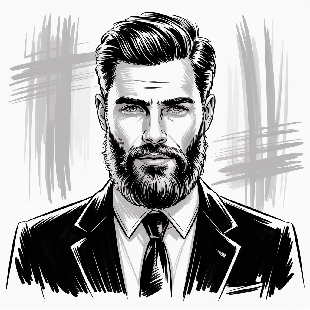 beard drawing